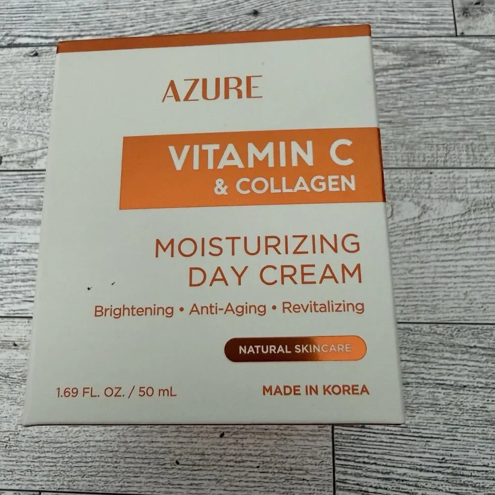 AZURE Vitamin C & Collagen MOISTURIZING DAY CREAM 50ML Korea Anti-Age New Sealed